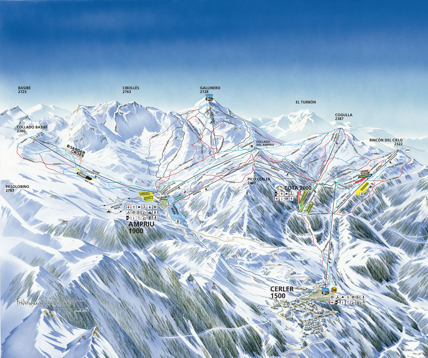 plano de pistas cerler